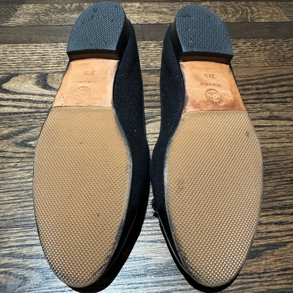 CHANEL Black Ballet Flats - Picture 6 of 7